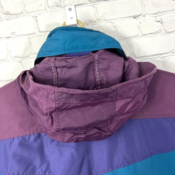 VINTAGE |•COLUMBIA•| 90s Oversize Double Drawstring Retro Jacket Size Medium - Picture 13 of 16